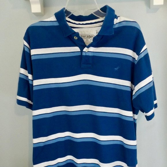 Urban Up Pipeline Multi-Shades of Blue, Polo Shirt, Size M, EUC! - Picture 2 of 9